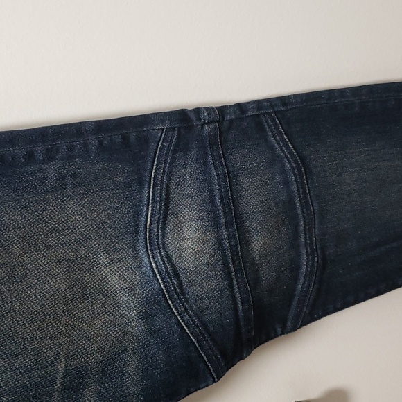 GUESS SLIM TAPERED LEG zipper pockes Biker Men's Jeans size waist 36 inseam 32 - Picture 7 of 16